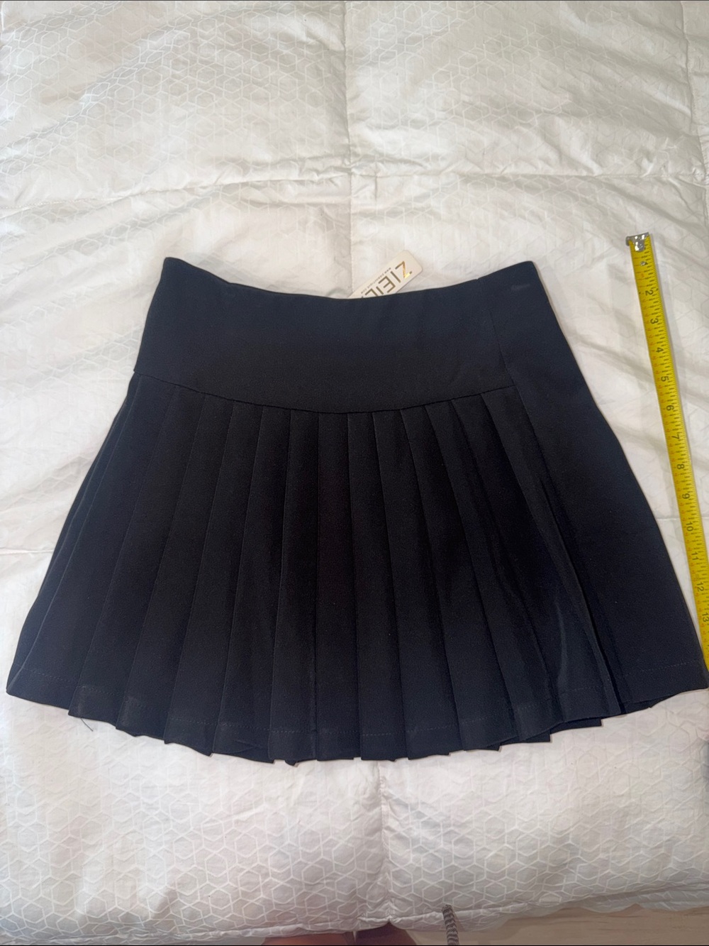 Black Pleated Mini Skirt - Brand Unknown